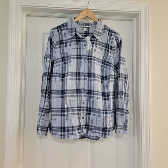 Christopher & Banks NWT Plaid Button shirt medium - Picture 1 of 5